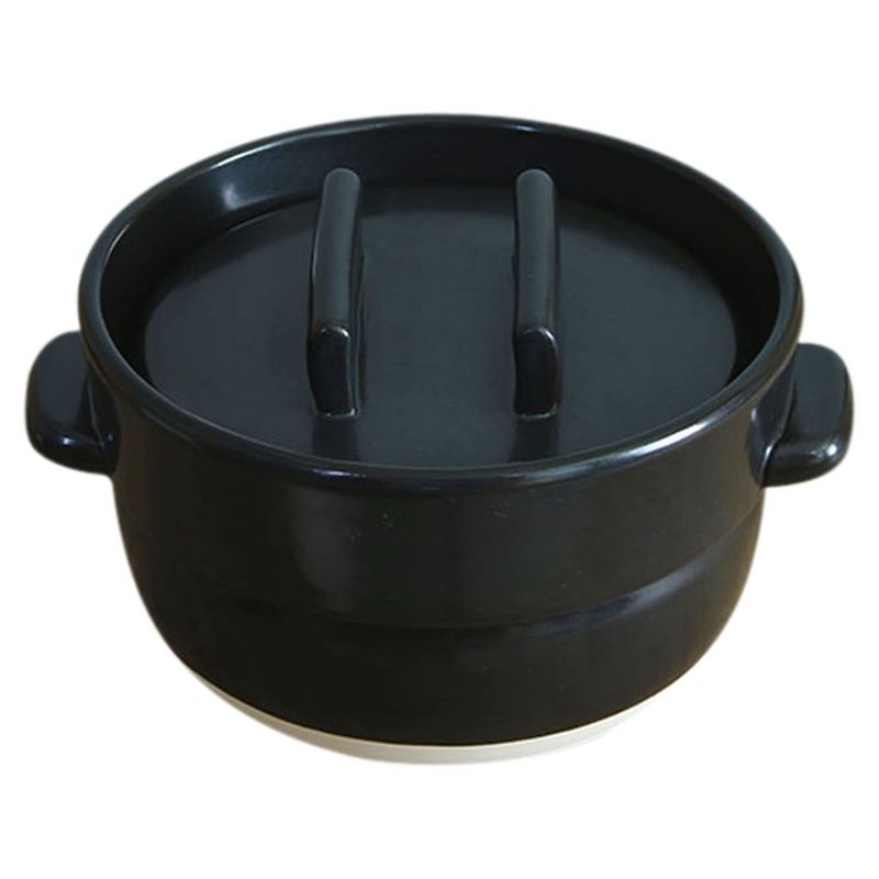かもしか道具店 かもしか道具店 ごはんの鍋 3合（黒） 土鍋の商品画像