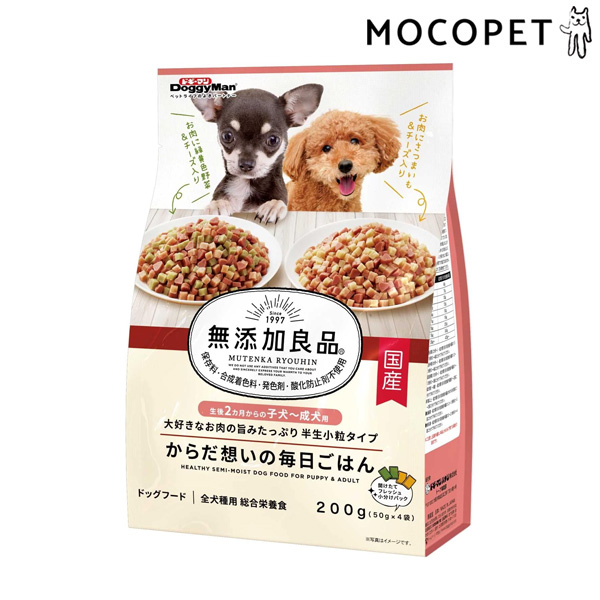 無添加良品 からだ想いの毎日ごはん 子犬～成犬用 200g×1個の商品画像