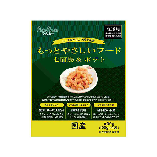 [ペッツルート] Petz Route もっとやさしいフード 七面鳥＆ポテト 400g グロッサリーフード ウェット 成犬用 犬 国産フード 4984937683788 #w-168598-00-00の商品画像