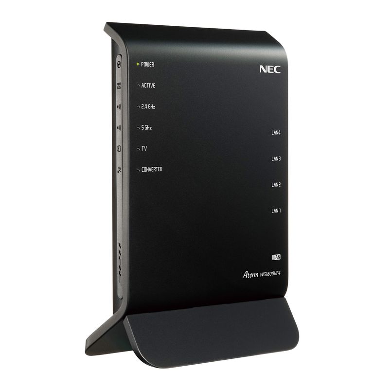NEC Aterm 無線LAN Wi-Fiルーター/ AC1800(11ac対応) 1300+450Mbps WG1800HP4 PA-WG :20210913010902-01680:tomyzone 通販 NEC Aterm 無線LAN Wi-Fiルーター dual_band AC1800(11ac対応) 1300 450Mbps WG1800HP4