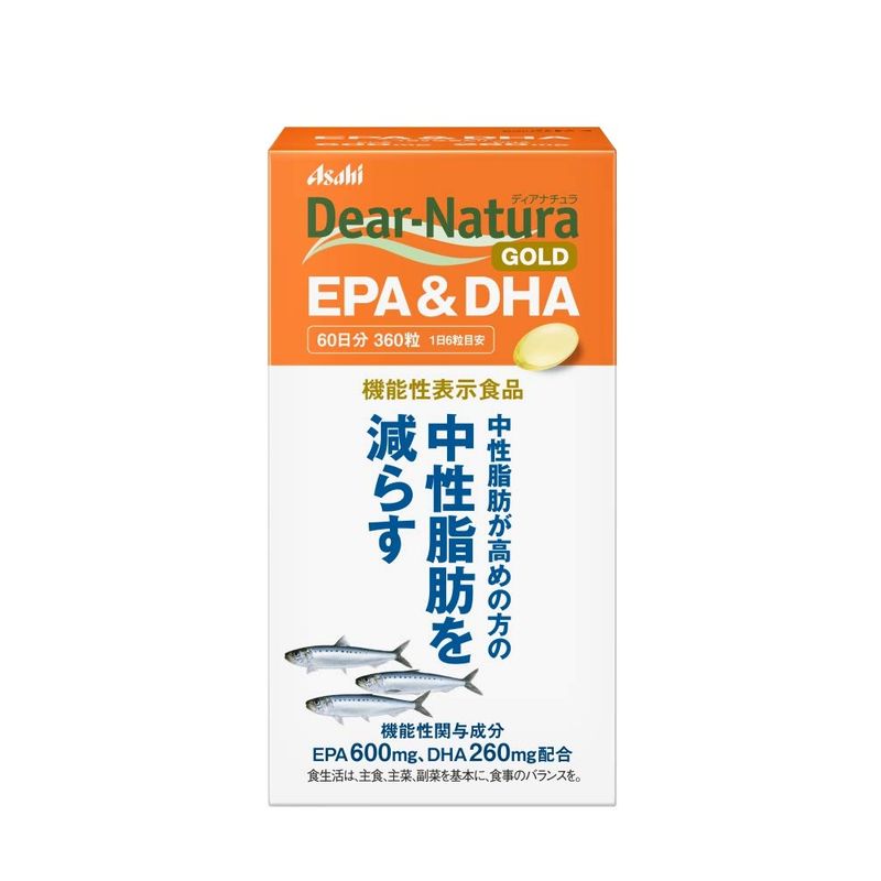 アサヒ ディアナチュラゴールド EPA＆DHA 60日分 360粒 × 1個の商品画像