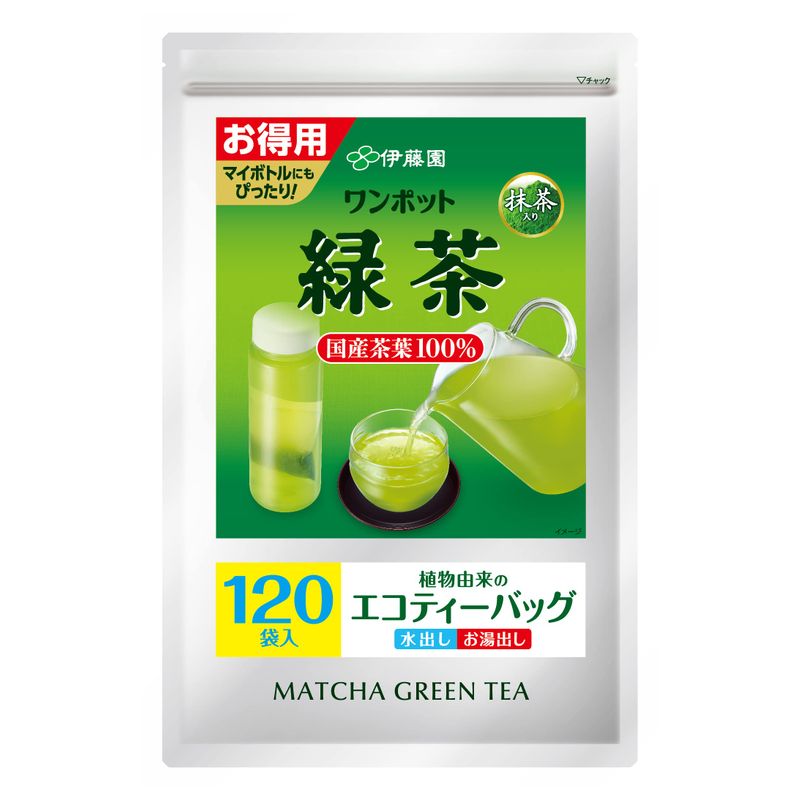 伊藤園 ワンポット 抹茶入り緑茶 エコティーバッグ 120袋 × 1個の商品画像