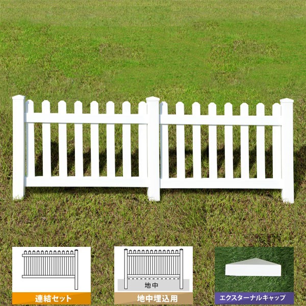  fence white vinyl fence resin PVC width 200cm height 90+(60)cm connection set . included for Roo tedo strut pi Kett EX cap RST900G-EC/RST900G-EL