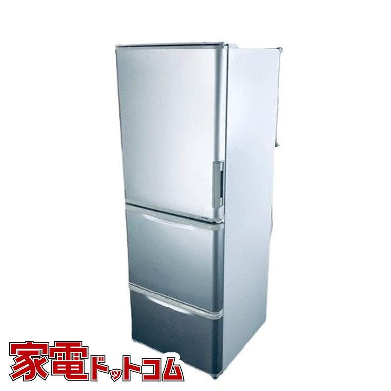 F785【SHARP】冷蔵庫 SJ-W351D-S どっちもドア