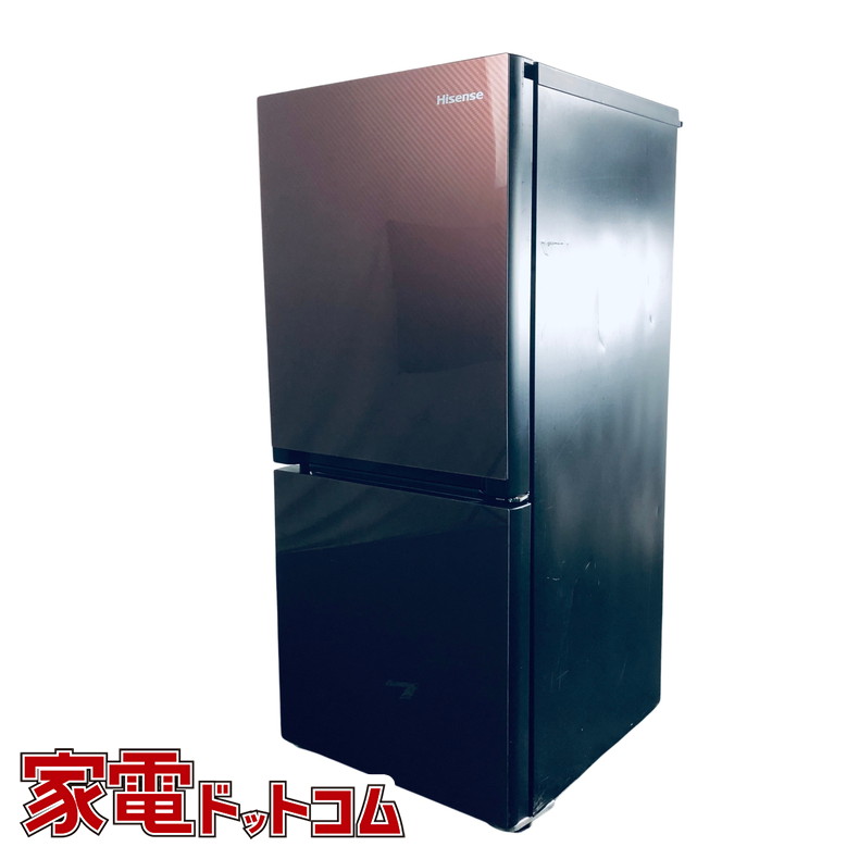 ハイセンス ガラストップ 134L2ドア冷蔵庫 HR-G13A-BR