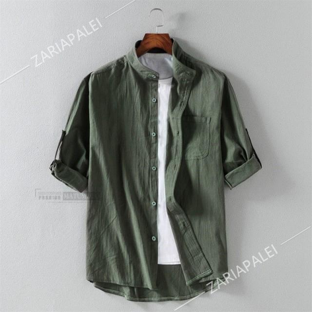  рубашка мужской короткий рукав . воротник casual рубашка мужской рубашка рубашка tops модный .. воротник модный casual 