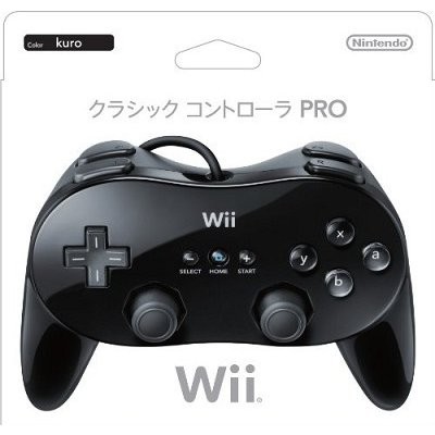 任天堂 Wii クラシックコントローラPRO （クロ） Wii用周辺機器 - 最