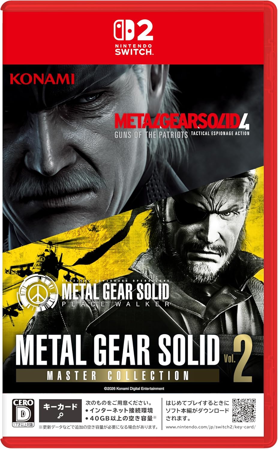 【Switch2】 METAL GEAR SOLID:MASTER COLLECTION Vol.2の商品画像