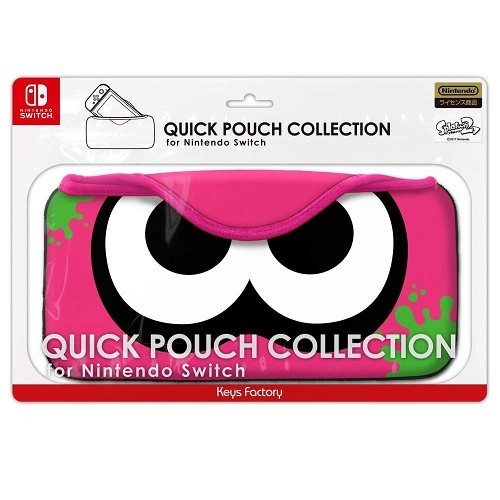 QUICK POUCH COLLECTION for Nintendo Switch splatoon2 イカ ネオンピンク CQP-003-1