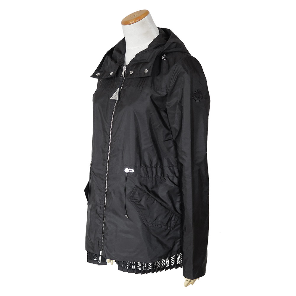  Moncler жакет женский BAABA 1A00144 539ZD 999 ветровка плащ весеннее пальто черный чёрный MONCLER