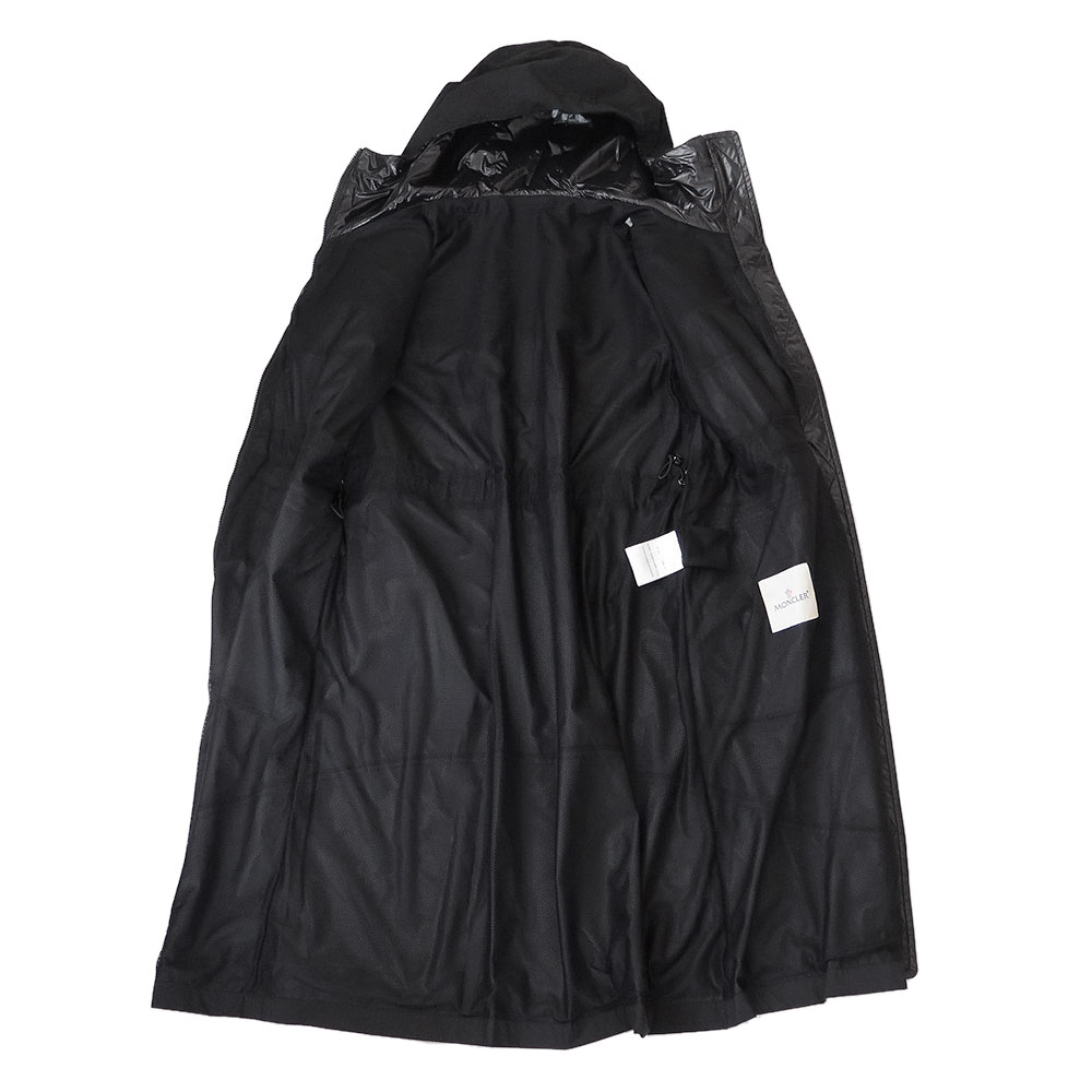  Moncler пальто женский ELORN 1C00031 596TM 999 ветровка плащ весеннее пальто черный чёрный MONCLER