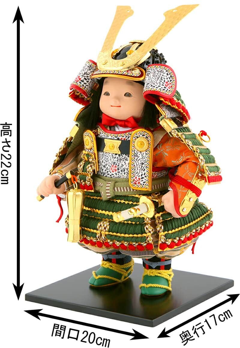 [ all goods P10%]100 anniversary SALE Boys' May Festival dolls . one light pine cape doll child large . decoration doll single goods ... gold small . green .YaekoProject h065-koi-5815