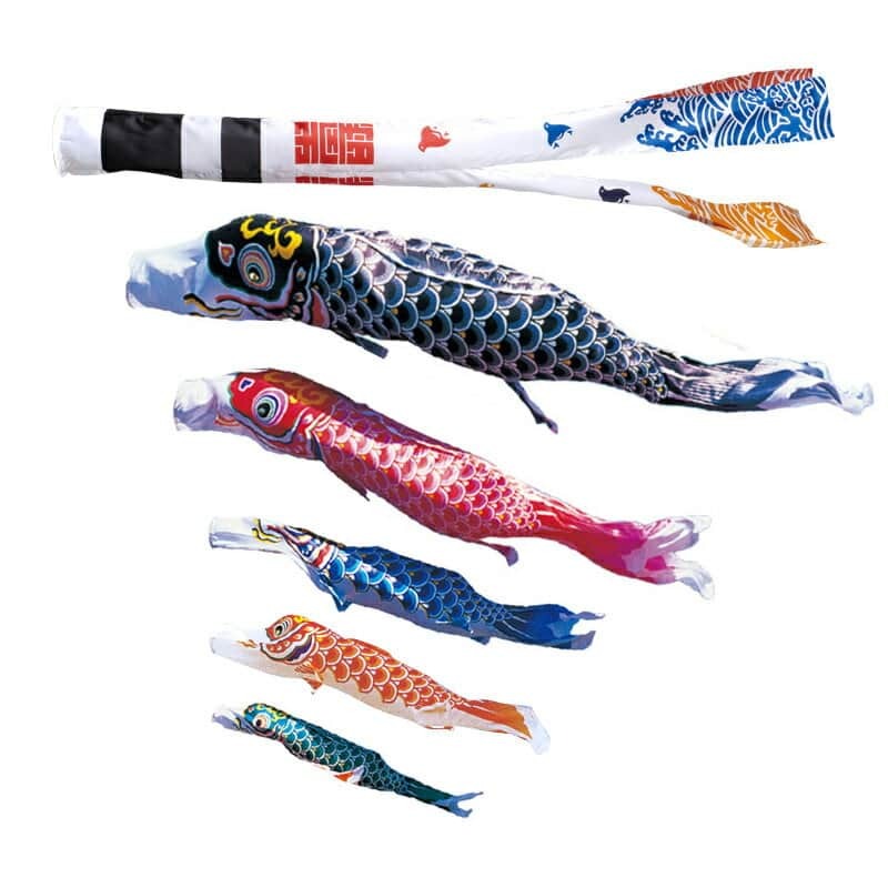 新しい到着 こいのぼり 錦鯉 ワタナベ 鯉のぼり 庭園用 7m 7点セット 羽衣錦鯉 浪千鳥吹流し ポリエステルサテン 家紋 名前入れ可能 21年度新作 Wtk Hnn0074 豪華 Www Alalyat Com