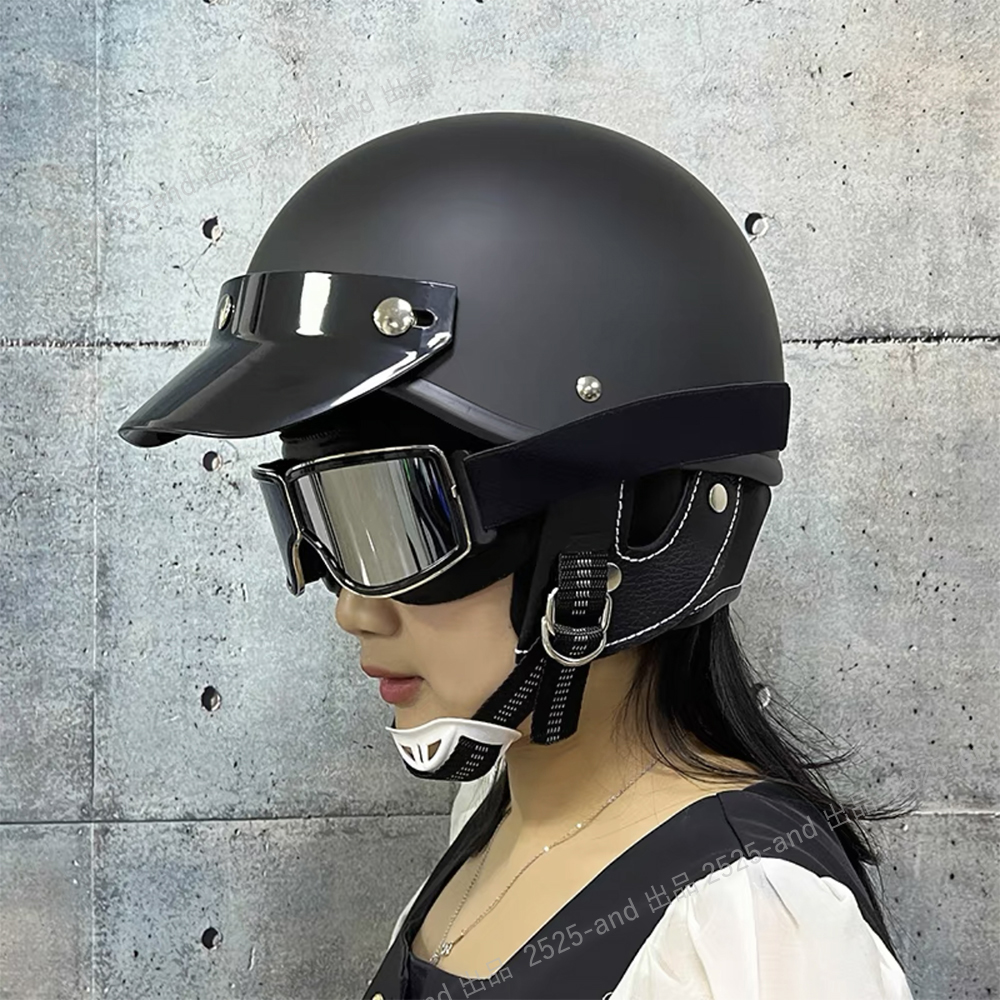 [12%OFF] общественная дорога использование не возможно оборудование орнамент для мотоцикл шлем Police шлем retro Harley semi-hat semi-cap с козырьком . полушлем легкий "дышит" хороший популярный для мужчин и женщин 