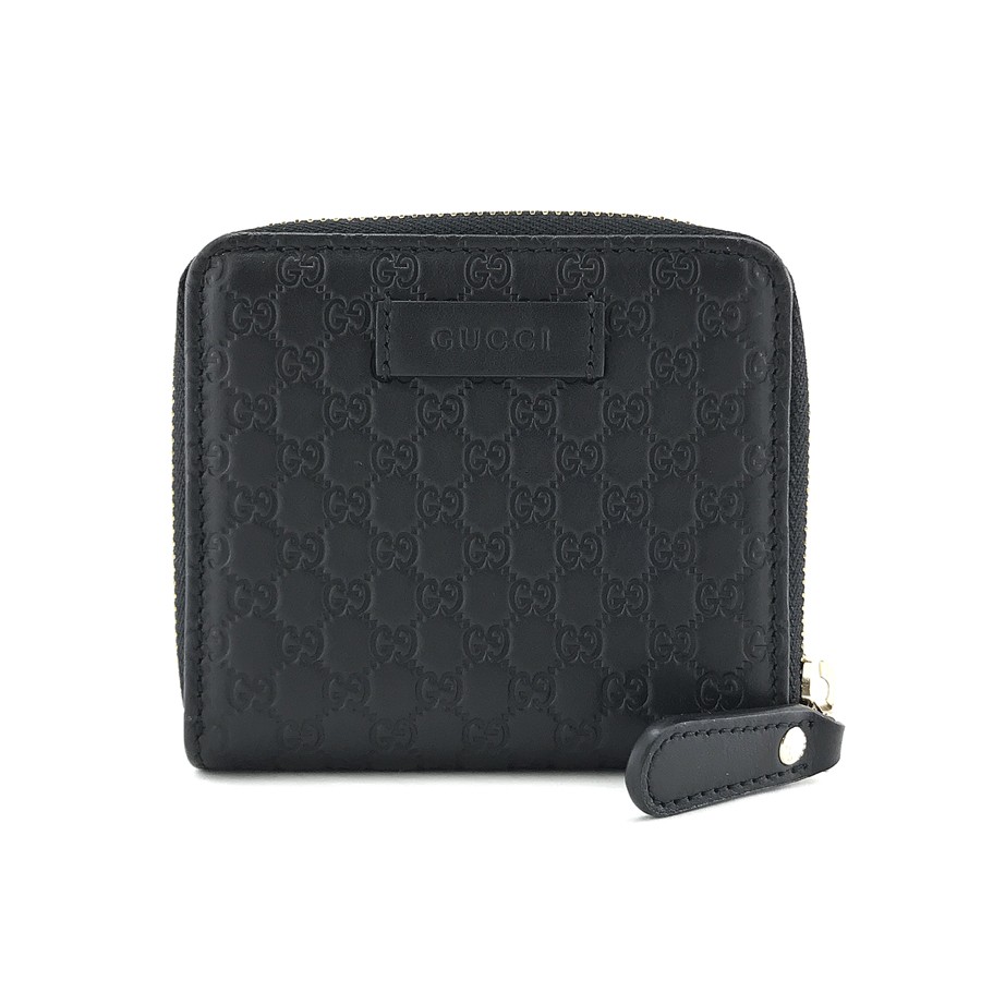 GUCCI マイクログッチッシマ 449395 BMJ1G 1000（ブラック） メンズ二つ折り財布の商品画像