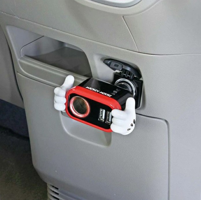 イルミソケットD1 USB 2.4A ミッキー WD-323の商品画像