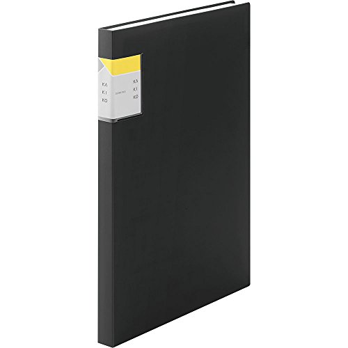 キングジム クリアーファイル カキコ A4 40ポケット（黒）8632W×1冊の商品画像