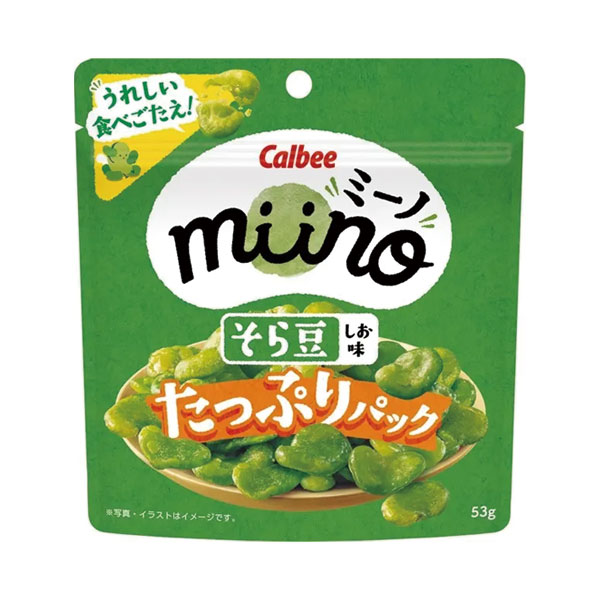 miino そら豆 しお味 たっぷりパック 53g×12個の商品画像