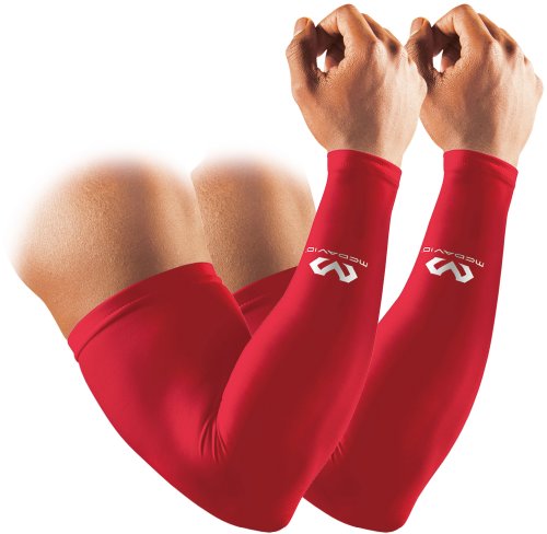 McDavid マクダビッド 腕用 パワーアームスリーブ スカーレット M6566 SC 左右兼用 S 2個入 スポーツケア用品　その他サポーターの商品画像