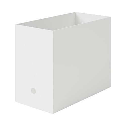 無印良品 ポリプロピレンファイルボックス スタンダードタイプ ワイド A4（ホワイトグレー）×1個の商品画像