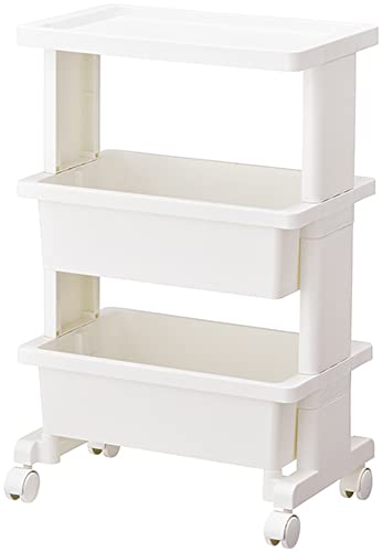 JEJアステージ リセ テーブルワゴン ミニ 3段（ホワイト）の商品画像