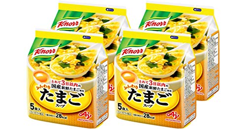 クノール Knorr ふんわりたまごスープ 32.5g（5食入袋）×4セット