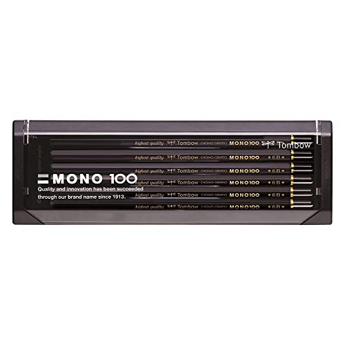 トンボ鉛筆 モノ100 1ダース 6角軸（6B） MONO-1006B ×1セットの商品画像