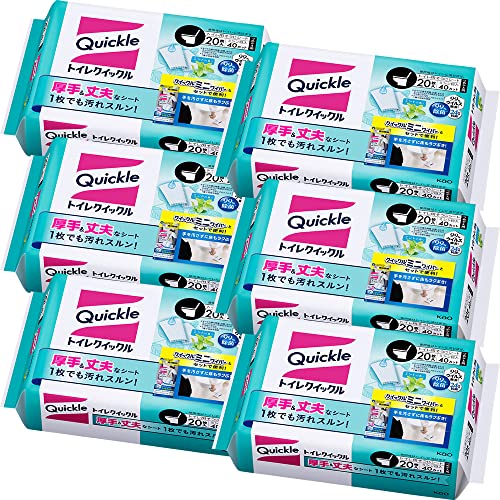 花王 トイレクイックル つめかえ用 ミントの香り ジャンボパック 20枚 × 6個の商品画像