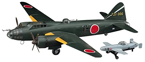 ハセガワ 三菱 G4M2 一式陸上攻撃機 24型丁 桜花 11型付（1/72スケール E帯シリーズ E20） ミリタリー模型の商品画像