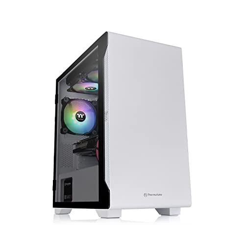 Thermaltake S100 TG ホワイト ［CA-1Q9-00S6WN-00］ PCケース（自作PC