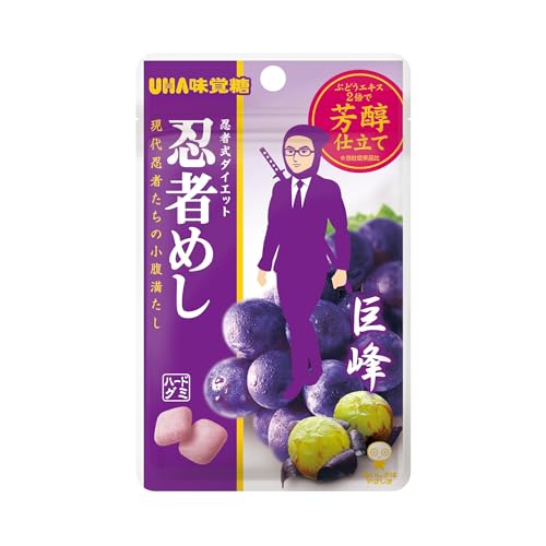 UHA味覚糖 UHA味覚糖 忍者めし 鉄の鎧 マスカット味 40g×5袋 グミ