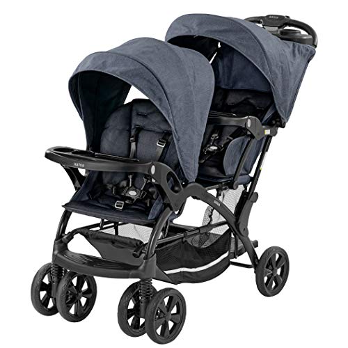 【美品】二人でゴーDX デニムカラー レインカバー付き ドリンクホルダー付 3c-online_3c0921089a04