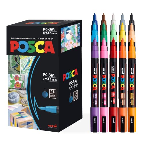 ポスカ 細字丸芯 15色セット PC3M15Cの商品画像