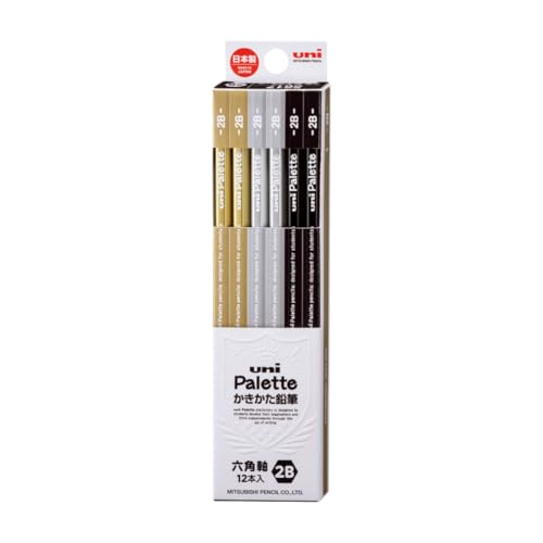 ユニパレット ダース箱鉛筆 6角 PLT 2B （ブラック） K56172B ×1セットの商品画像