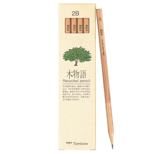 トンボ鉛筆 木物語 リサイクル鉛筆 1ダース 6角軸 （2B） LA-KEA2B ×1セットの商品画像