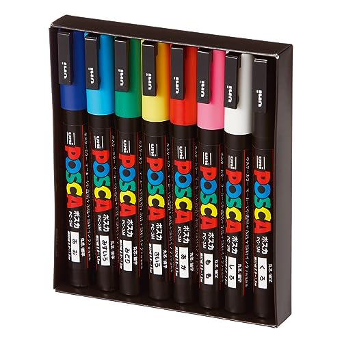 ポスカ 細字丸芯 8色セット PC3M8Cの商品画像