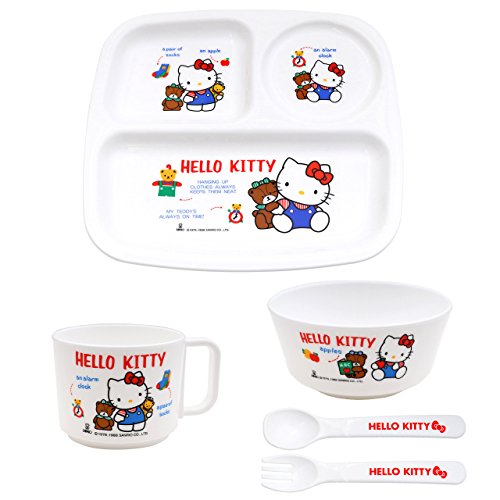 オーエスケー 子供食器セット（ハローキティ）×1セットの商品画像