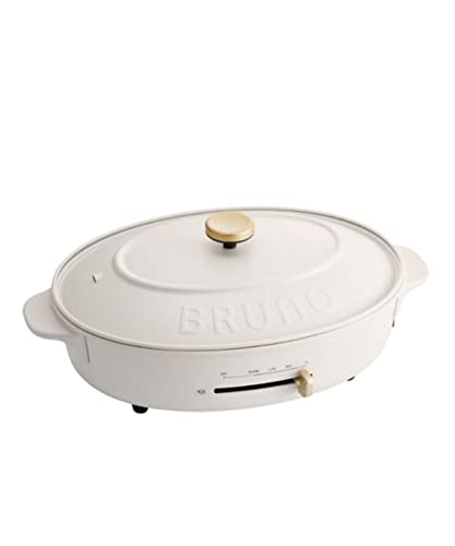 BRUNO BRUNO オーバルホットプレート BOE053-WH（ホワイト） BRUNO 