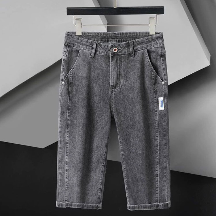  casual Denim колени внизу длина мужской Denim шорты шорты 7 минут длина шорты 7 минут длина весна короткий хлеб укороченные брюки Denim брюки k