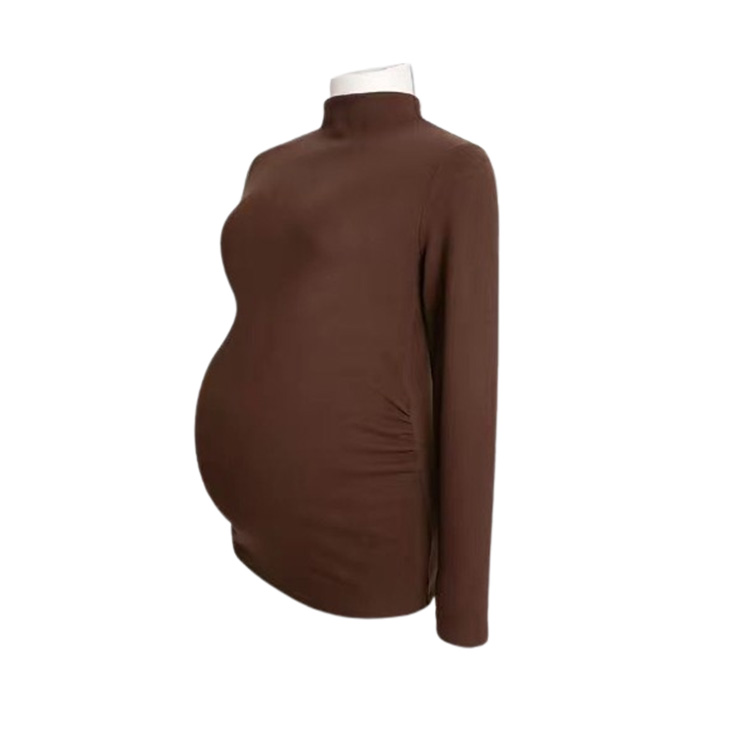  pregnancy maternity cut and sewn maternity cut and sewn warm autumn maternity wear . parent tops T-shirt spring warm long sleeve protection against cold ventilation high ne