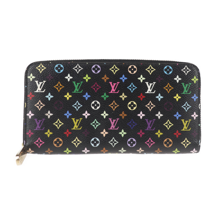 LOUIS VUITTON モノグラム・マルチカラー ジッピー・ウォレット M60243 （ノワール） ジッピー・ウォレット レディース長財布の商品画像