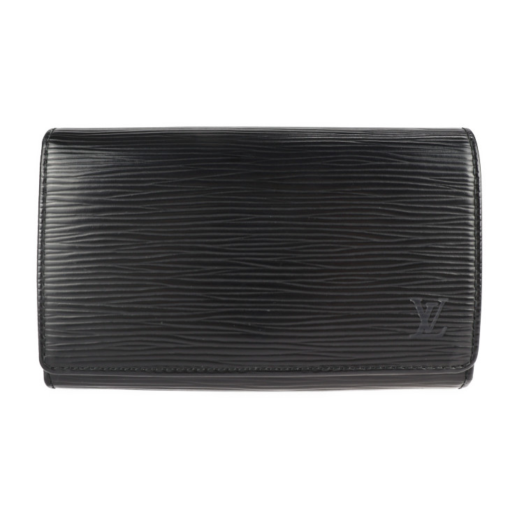 LOUIS VUITTON エピ ポルトフォイユ モネ ビエ トレゾール M63502 （ノワール） レディース二つ折り財布 - 最安値・価格
