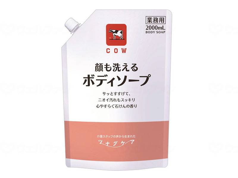 牛乳石鹸 カウブランド ツナグケア 顔も洗えるボディソープ 2000ml×1個 カウブランド ボディソープの商品画像