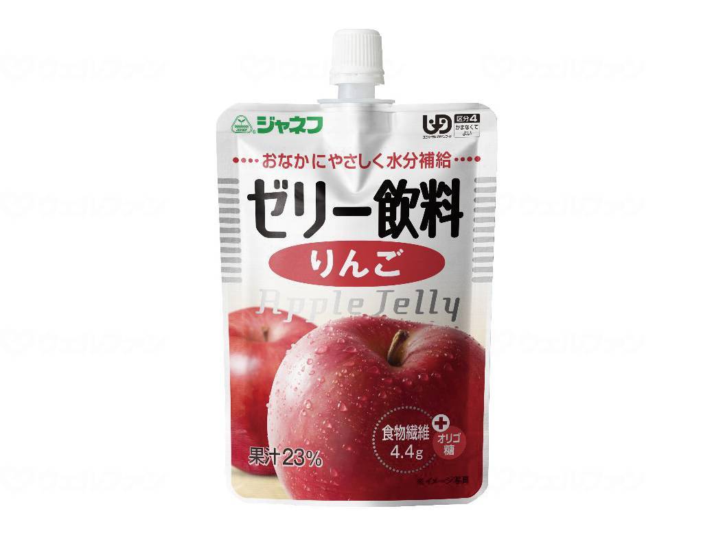 キユーピー キユーピー かまなくてよい ジャネフ ゼリー飲料 りんご 100g×8個 ジャネフ 介護食の商品画像