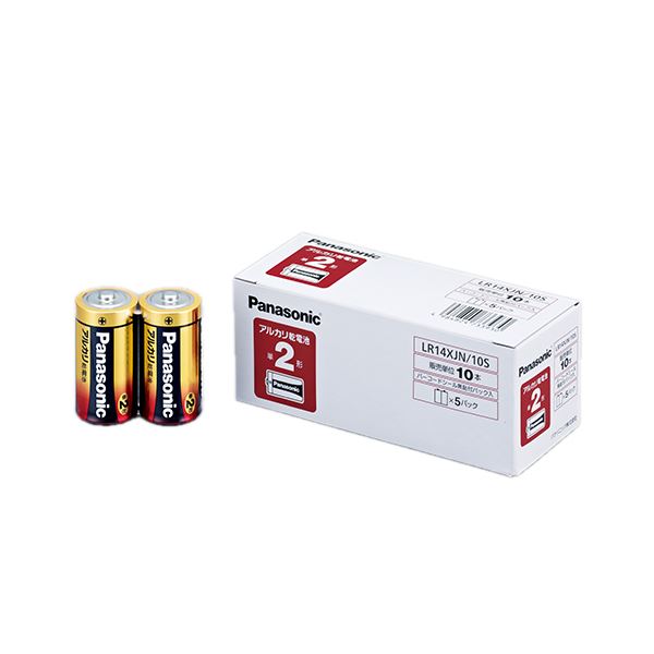 パナソニック アルカリ乾電池 LR14XJN/10S（単2形 40本入） 乾電池の商品画像