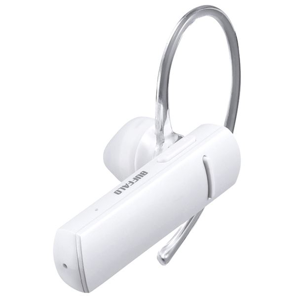 BUFFALO Bluetooth4.1対応 ヘッドセット BSHSBE200WH （ホワイト） イヤホンマイク、ヘッドセットの商品画像