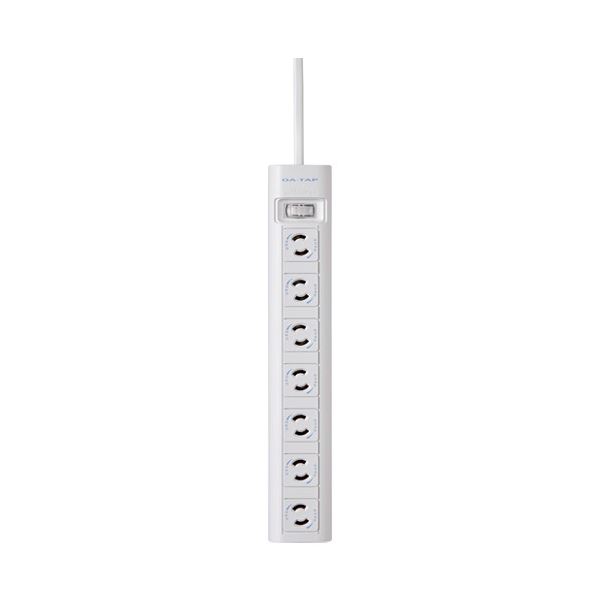 ELECOM エレコム 抜け止めマグネット雷タップ T-Y3A-2720WH 7個口 2m×5個 OA、電源タップ - 最安値・価格比較 ...