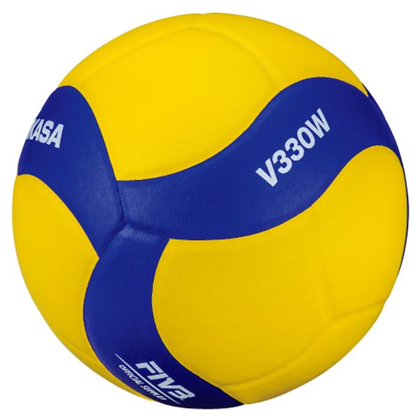バレーボール 練習球 5号 V330W （ブルー/イエロー）の商品画像
