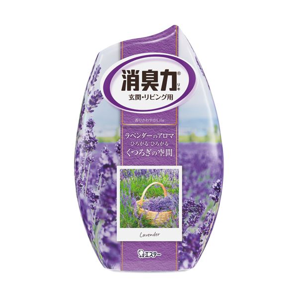 エステー 玄関・リビング用 消臭力 ラベンダー 400mL×10個 消臭力 部屋用（芳香剤、消臭剤）の商品画像