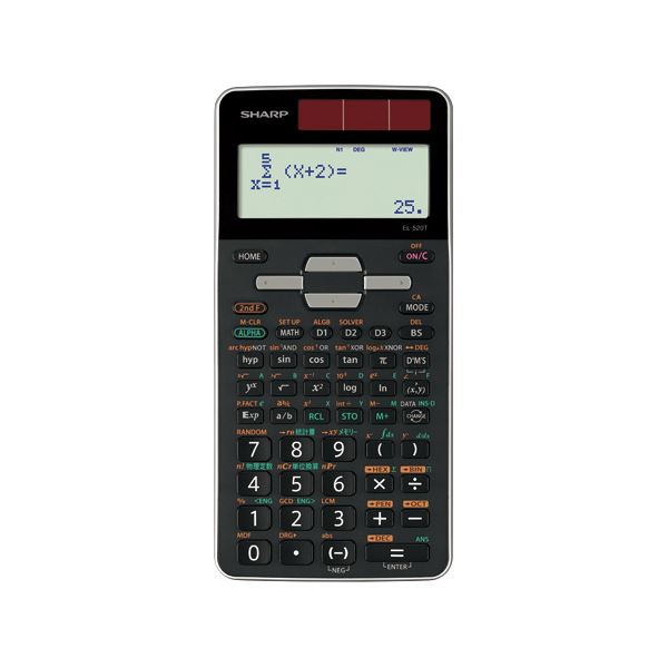 SHARP シャープ 585関数 アドバンスモデル 関数電卓 EL-520T-X ×1個 電卓の商品画像